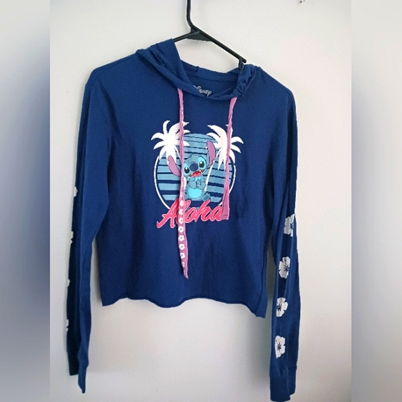 Disney EUC Women's Hooded Stitch Crop Top Size Small - Picture 6 of 6